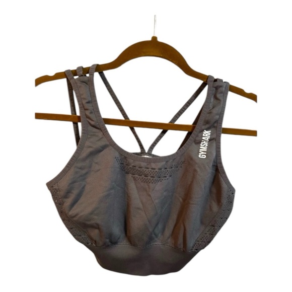 Gymshark Energy Seamless Slate Lavender Sports Bra - Picture 1 of 6
